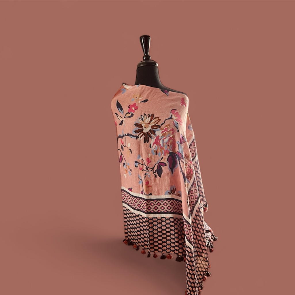 Spartina 449 Painterly Floral Spartina 449 Scarf Tassel. Poncho | Os | New